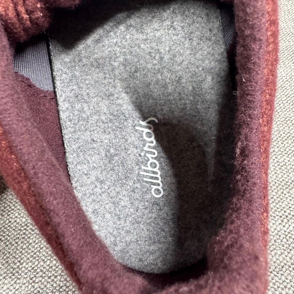 Allbirds Merino Wool Runners Mens 11 Burgundy Maroon Low Top Sneakers WRM11 - Picture 9 of 12